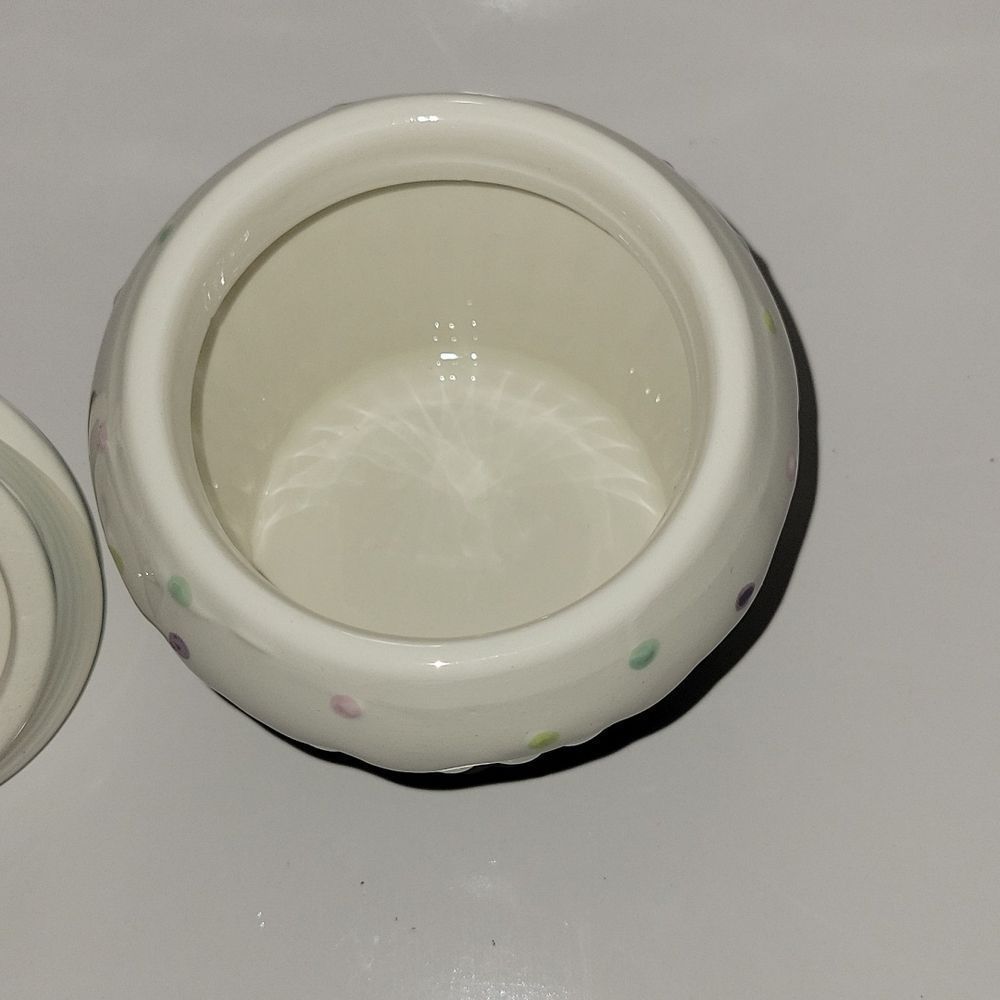 Pastel Mint Ceramic Cupcake Jar with Lid - Picture 3 of 7